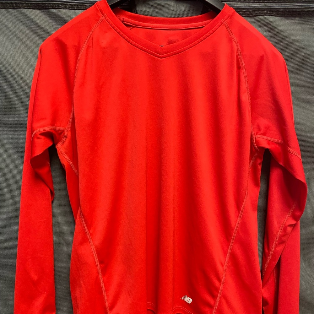 Red New Balance Sports Performance Long Sleeve